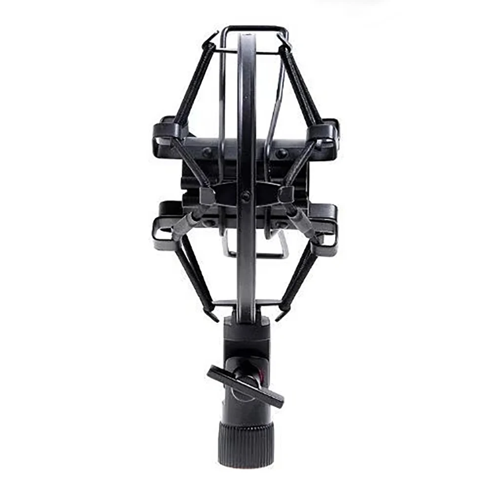 2 sets Black Handheld Condenser Microphone Shock Mount Clip Mic Shockmount Studio tripod stand, 5/8-27 thread screw microphones