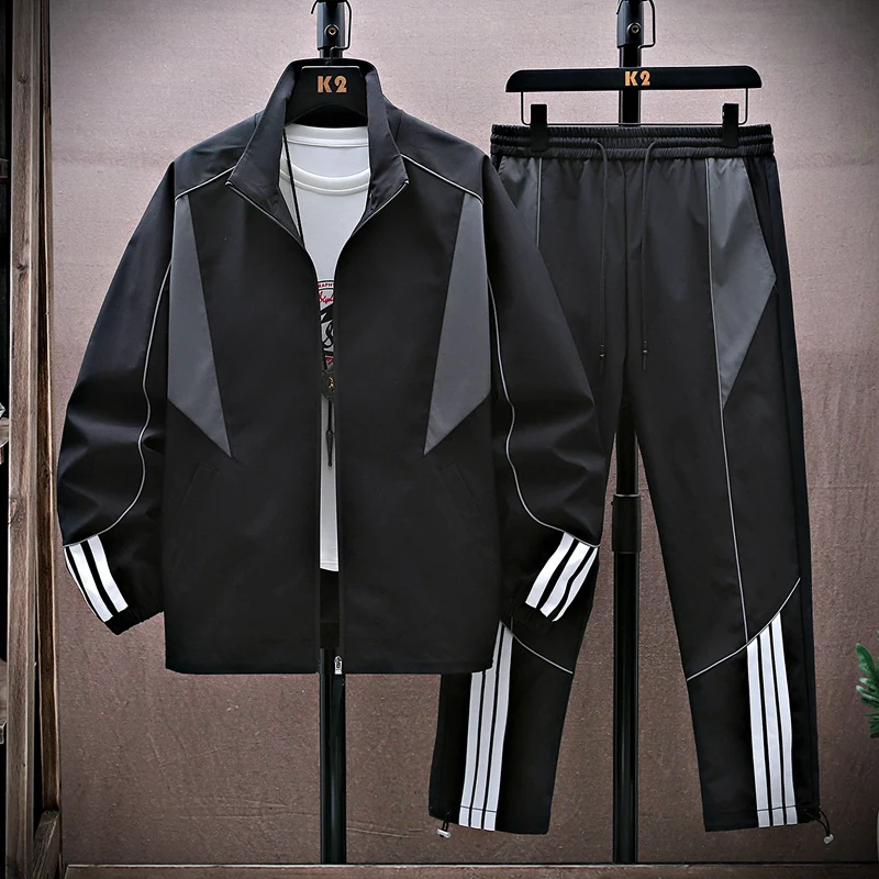 Spring and autumn 2024 new fashion young men's and women's casual waterproof windproof cold-resistant fashion splicing