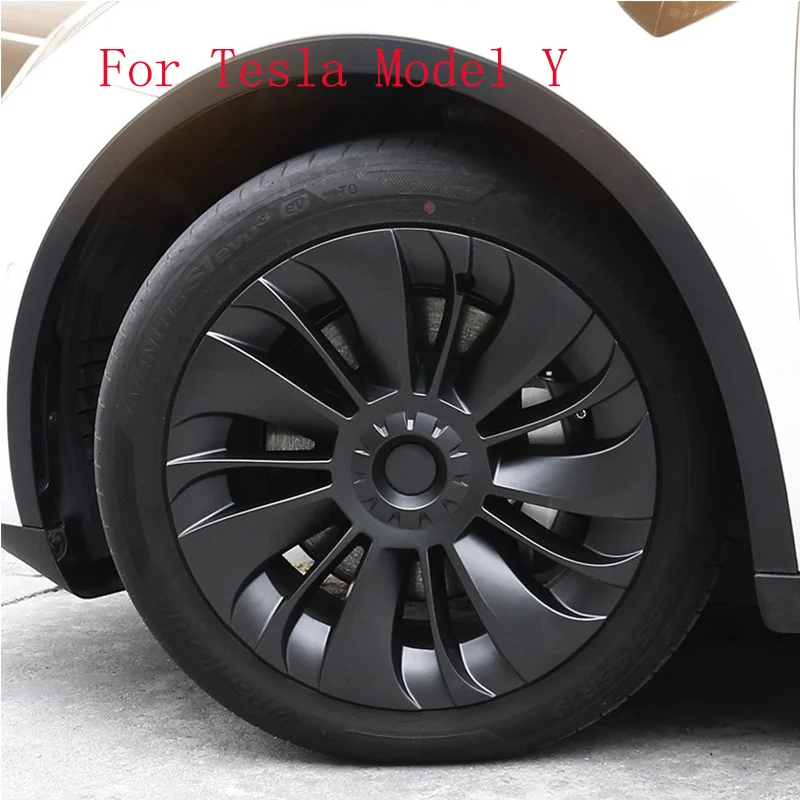 1set 19Inch Hub Cap For Tesla Model Y Wheel Hubcap Performance Replacement Right & Left Hubcap Full Rim Cover Accessories