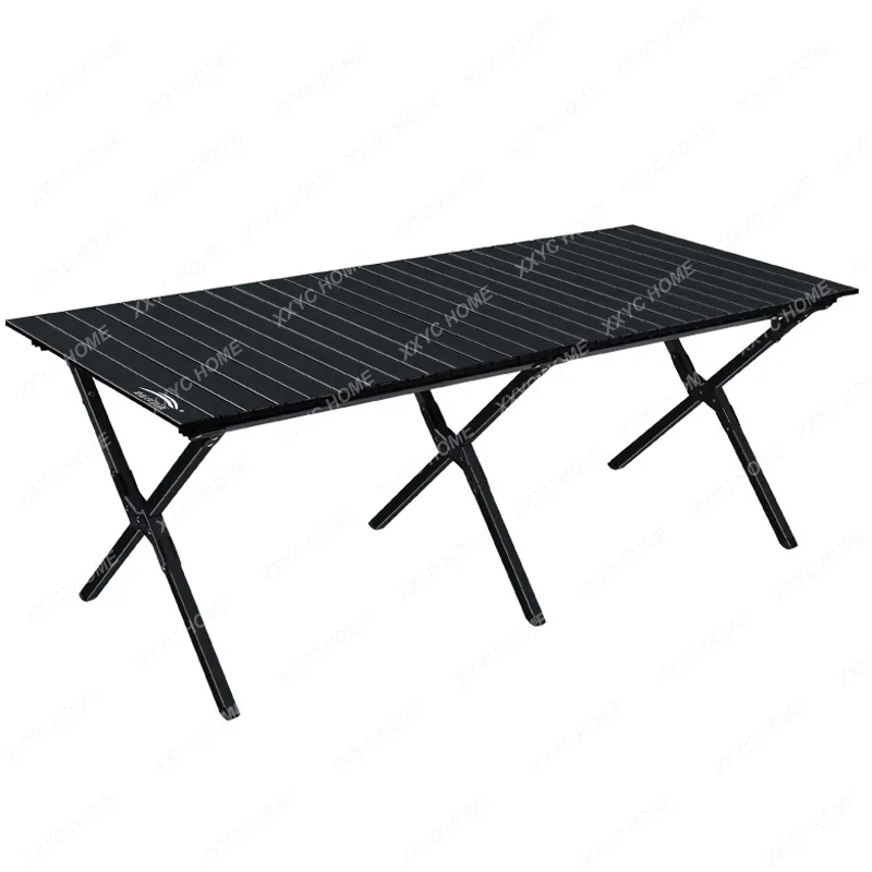 

Outdoor folding table and chair integrated egg roll table portable camping table and chair picnic stall