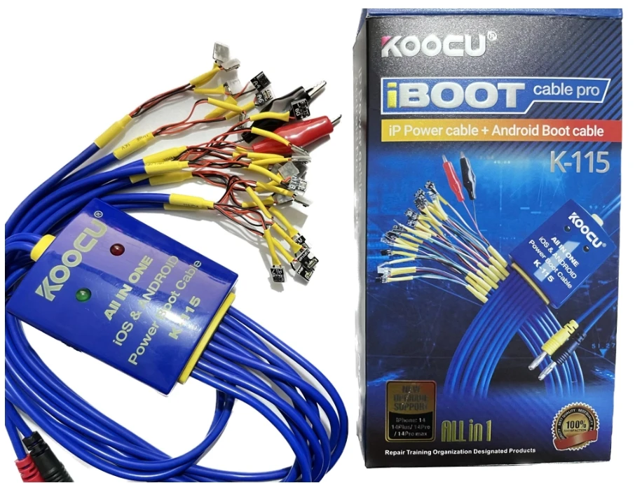 KOOCU K-115 Cable Pro iBooT cavo di alimentazione iP + cavo di avvio Android cavo di alimentazione dedicato per iPhone e Android i Boot cable