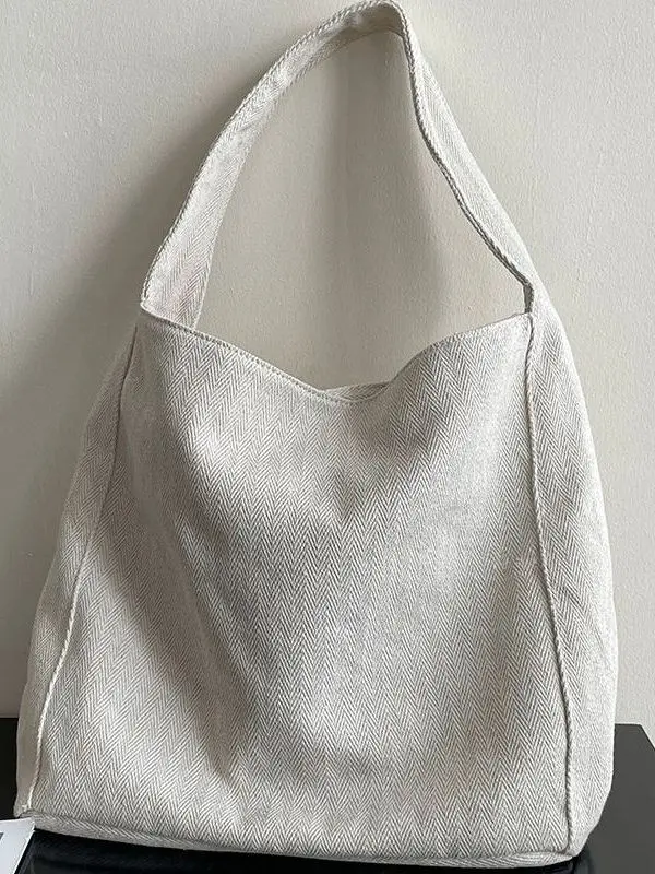 

Sli Повседневная парусиновая большая сумка, большая емкость, моющаяся, красивая, высококачественная, белая, Ticja, новинка 2023 года, ретро-сумка