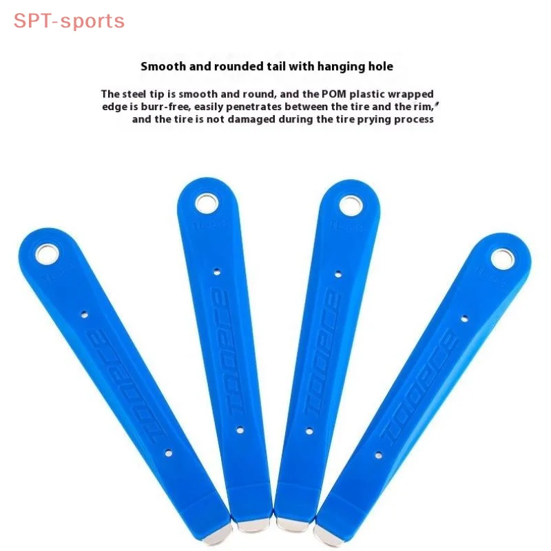 

2Pcs Bicycle Tire Pry Bar Mountain Bike Metal Nylon Plastic Thickened Steel Core Tire Repair Tool