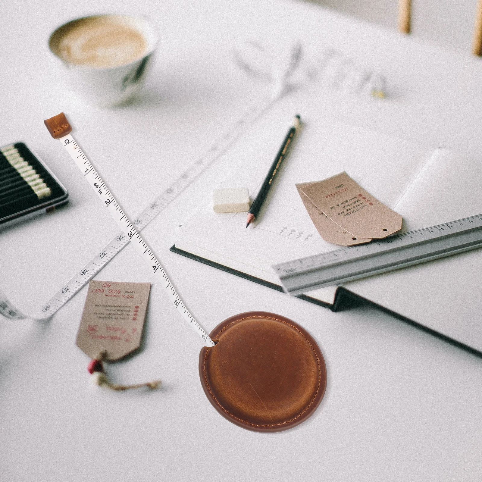 

Mini Retractable Cloth Measuring Tape Body Waist Measurer Lightweight Flexible Sewing Tool Home Use Vintage Style Multipurpose