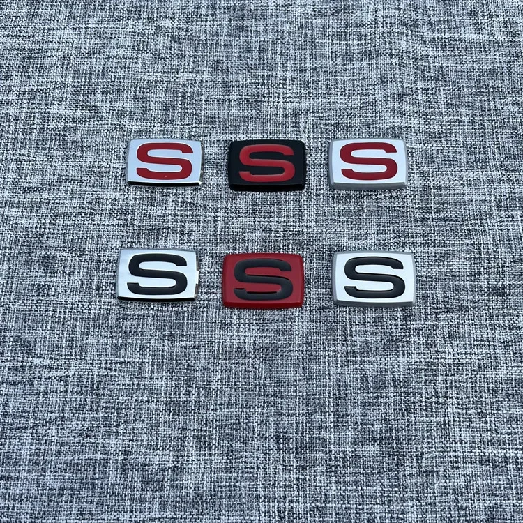 Universal S Badge Car Body Emblem Rear Trunk Sticker for Mercedes Benz Honda Jaguar KIA Lexus Skoda Chevrolet