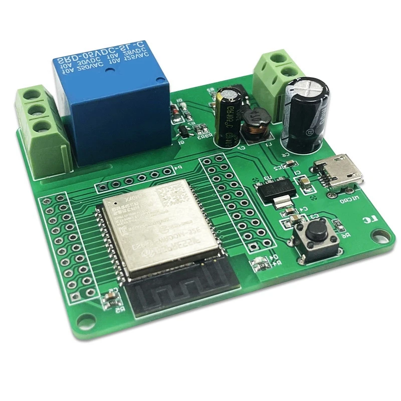 1PC Green DC5-60V Power Supply Single Relay Module ESP32-WROOM Development Board