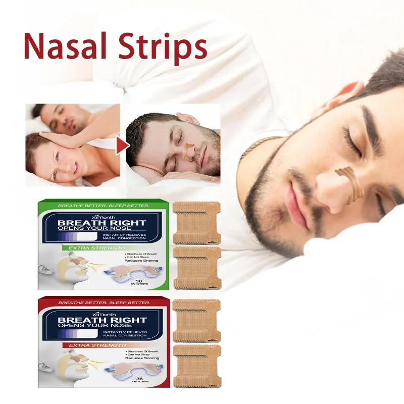 

Anti-snoring Nasal Patch Relieves Sleep Breathing Congestion Anti-snoring Ventilation Reduce Tool Improve Breathe Nasal Patch