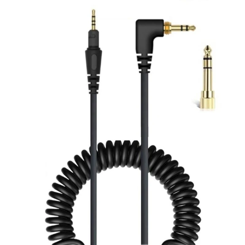 Extended Coiled Spring DJ Audios Cable Compatible for X7 X7S7 Headphones for Clear Sound Long Terms Use M76A