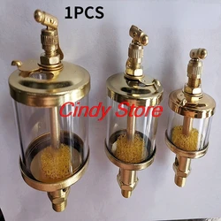 Copper plating Sight Gravity Drip Feed Oiler Lubricator Needle valve oil filling cup M10G1/8
