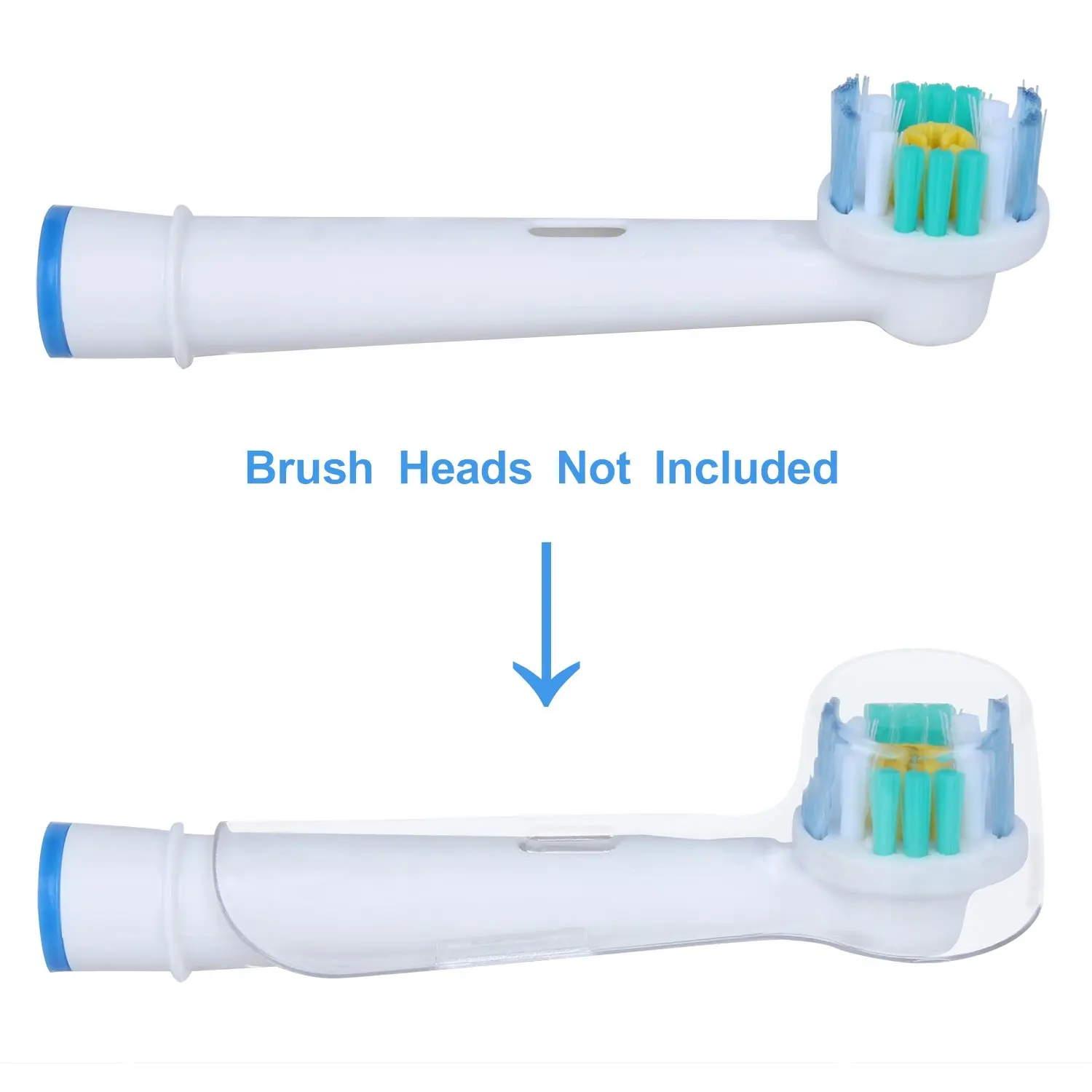 4 Stück elektrische Zahnbürsten abdeckung für braun oral b Zahnbürsten kopf Schutzhülle Kappe staub klar für Camping reisen zu Hause