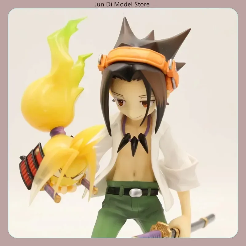 Figuras de Anime Shaman King Hao Asakura y Yoh Asakura, colección de estatuas de modelo de acción de 18-20cm para regalo de decoración de escritorio