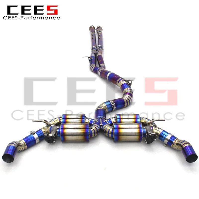 CEES Factory Directly Customized High Quality RS3 TTRS Titanium Exhaust Pipe Muffler For Audi RS3 8Y TTRS 2.5T 2017-2023