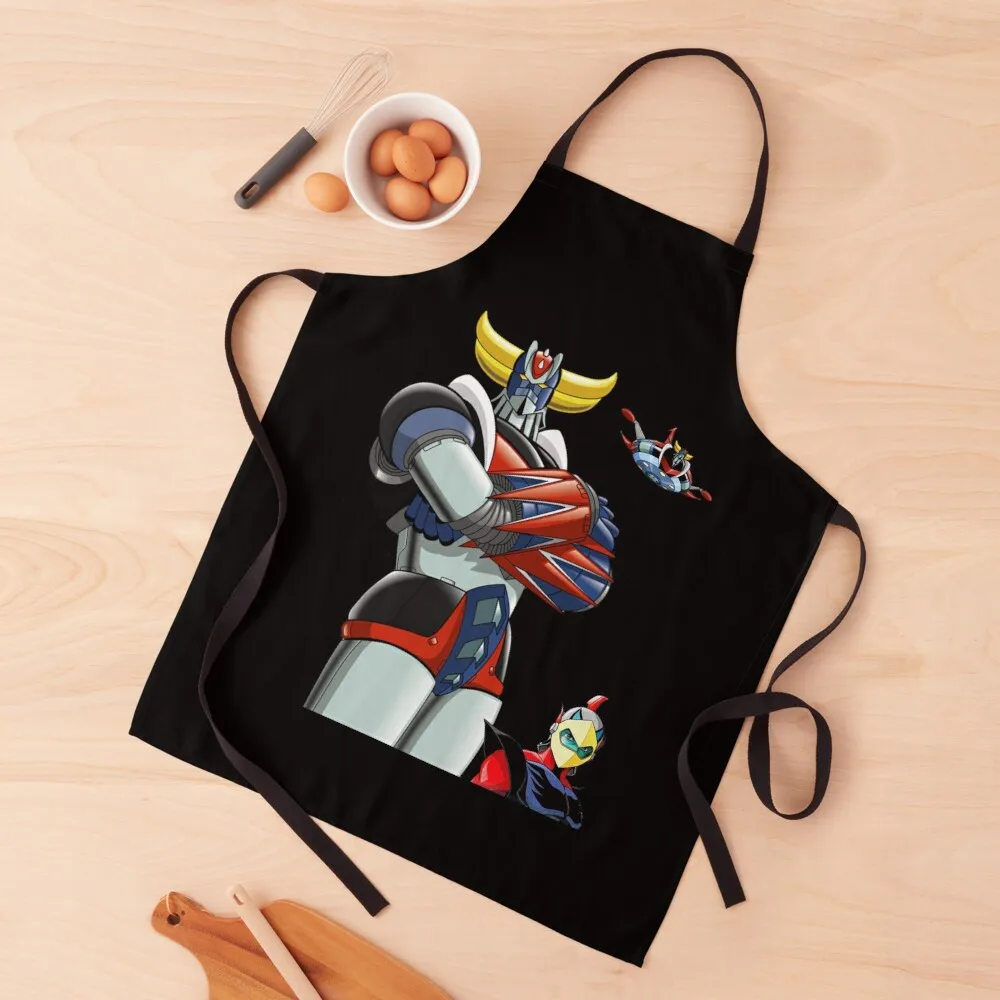 

Goldorak - UFO Robot Apron Hairdresser Apron Kitchen Apron Woman