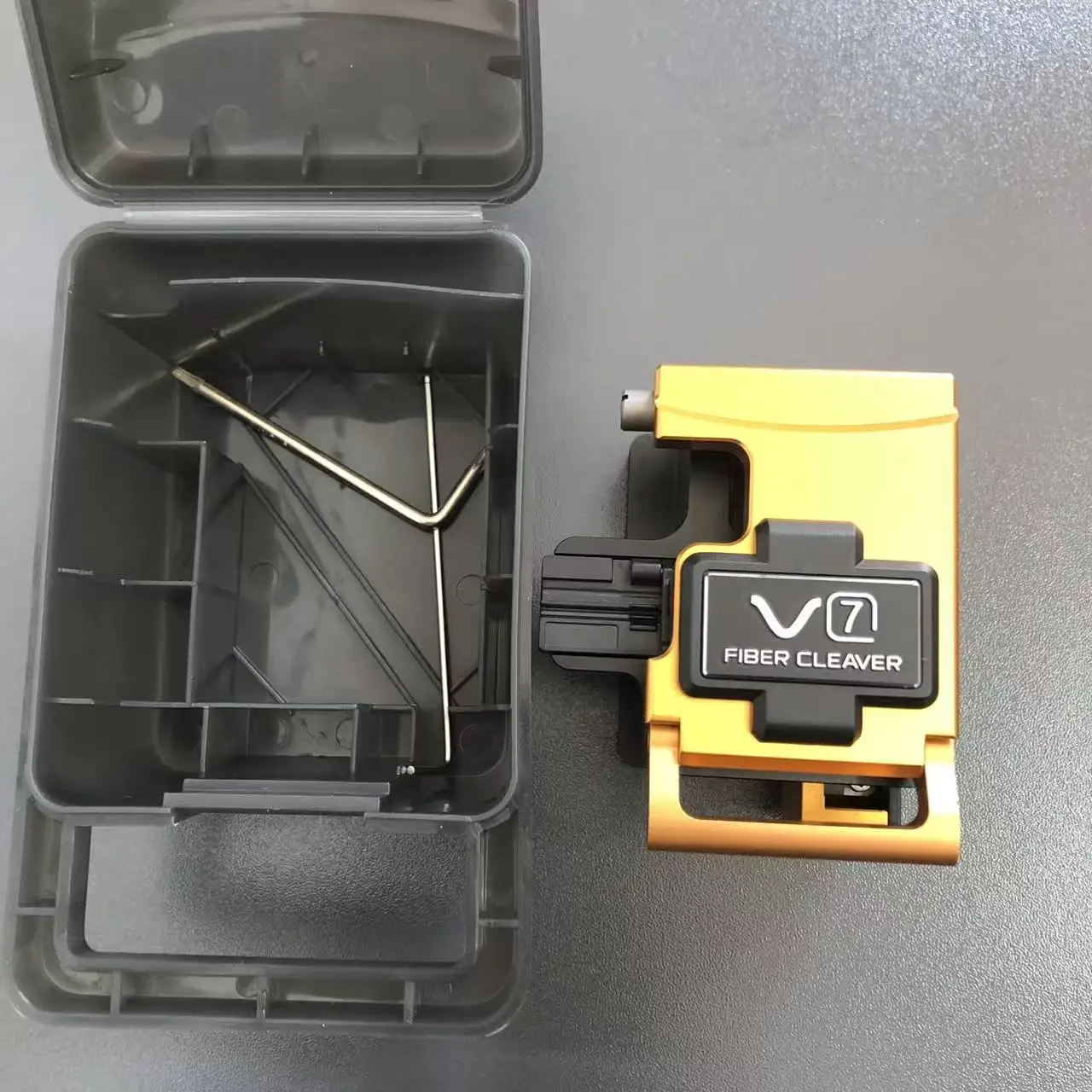 FTTH High Precision V7 for hot fusion Optical Fiber Cleaver cutter tool kit V7 fiber optic cutting knife