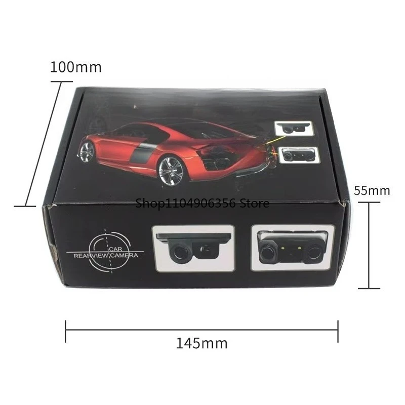 Car reversing auxiliary sensor Car video sensor with waterproof high definition reversing large wide angle camera