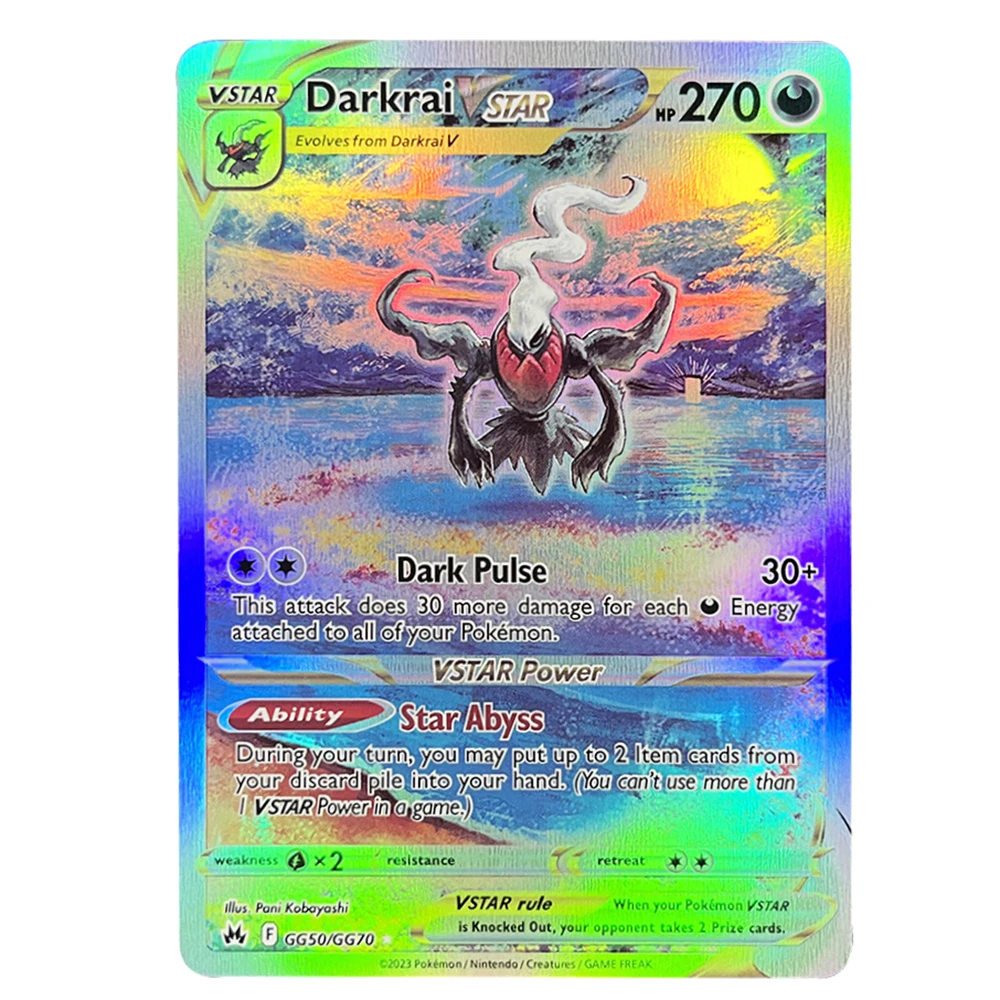 Carte PKM Olografiche Charizard Ex GX Arcobaleno Blastoise VMAX Darkrai VSTAR Hobby Collezione rara Carte da battaglia Giocattoli Regali