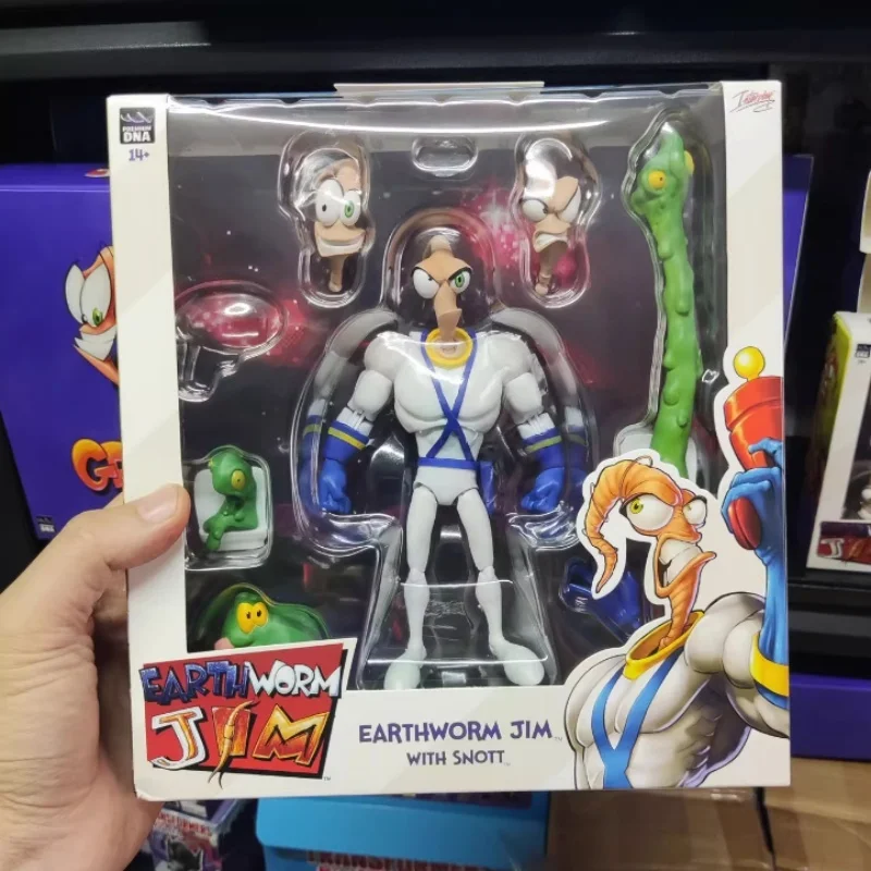 Figur Aksi Asli Earthworm Jim 2.0 PDNA 1/12 Psy Crow Bob The Killer, Tubuh Cacing Psy-Crow The Killer, Mainan Koleksi, Hadiah