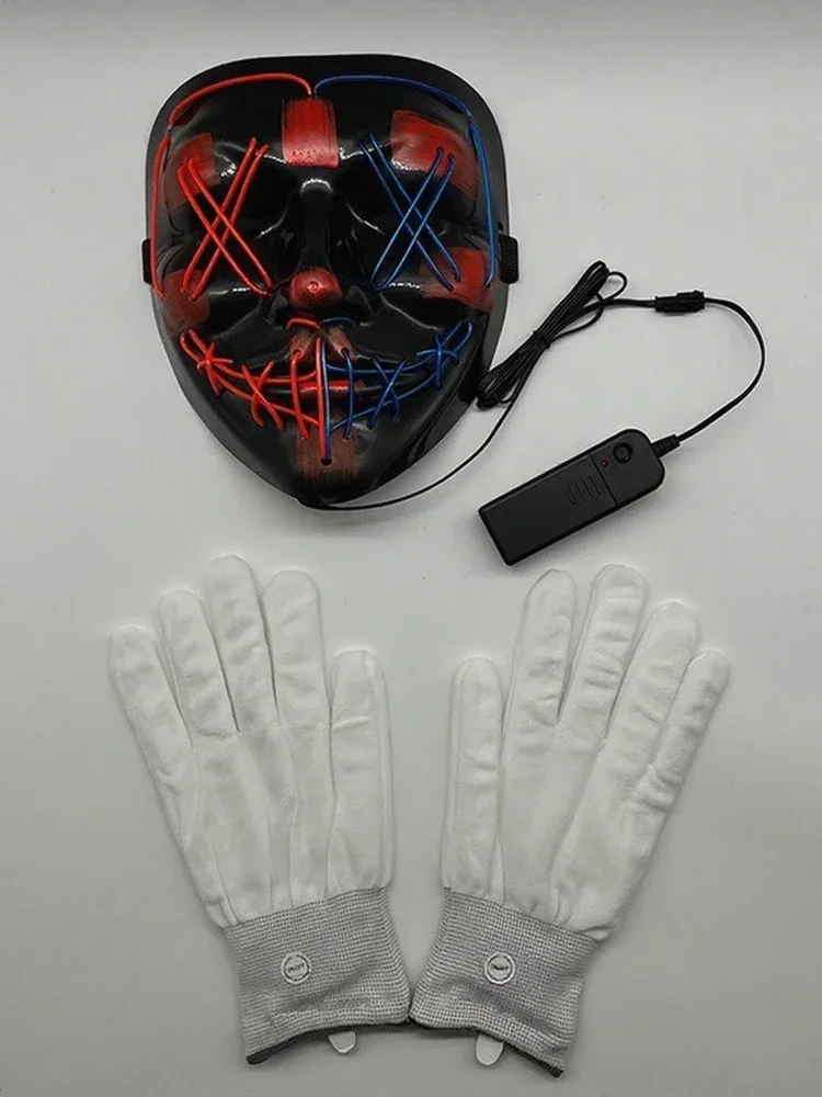 Halloween Maskers Draadloze Bar Muziek Festival Neon Zuiveringsmasker Carnaval Party Props Glow in The Dark Cosplay Kostuum Supply