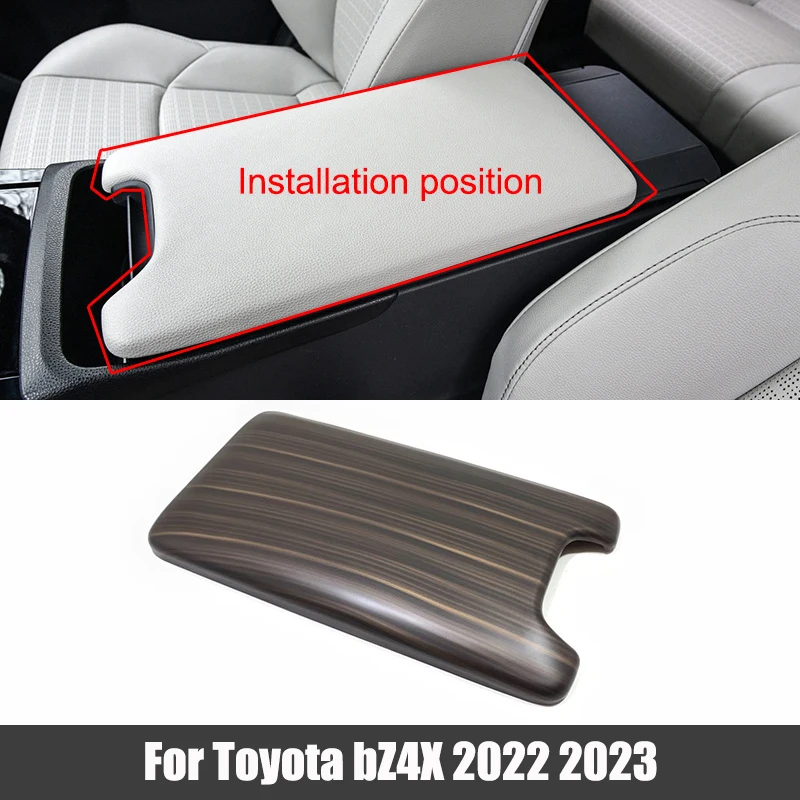 

Central Armrest Box Cover Decoration Frame Trim Sticker For Toyota bZ4X 2022 2023 ABS Car Styling Accessories