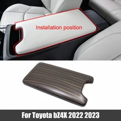 Central Armrest Box Cover Decoration Frame Trim Sticker For Toyota bZ4X 2022 2023 ABS Car Styling Accessories