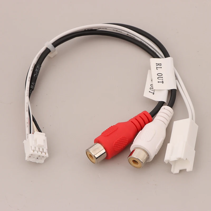 1PC 8P RCA RR RL Audio Output Male\Female Plug Cable Android Car Radio Multimedia Universal TS10 TS18 8581 FYT7862S FYT9863