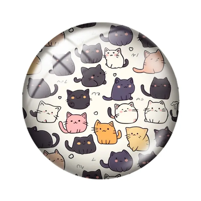 Cute cat style  for making jewelry 10pcs12mm/14mm/16mm/18mm/25mm Cabochon Demo Flat Back Making findings