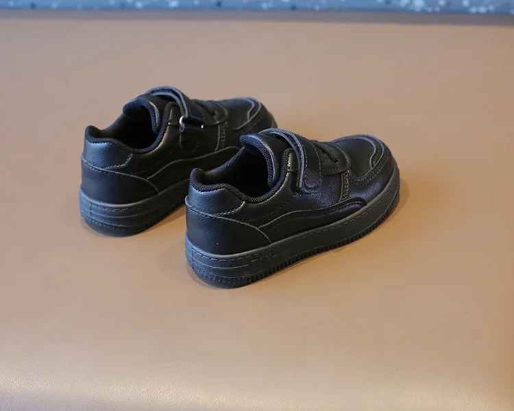 2026 Herbst Kinder-Sneaker Jungen Freizeitschuhe Leder Flache Schüler-Gehschuhe Rutschfeste Mädchen Leichte Sportschuhe – Detail 12