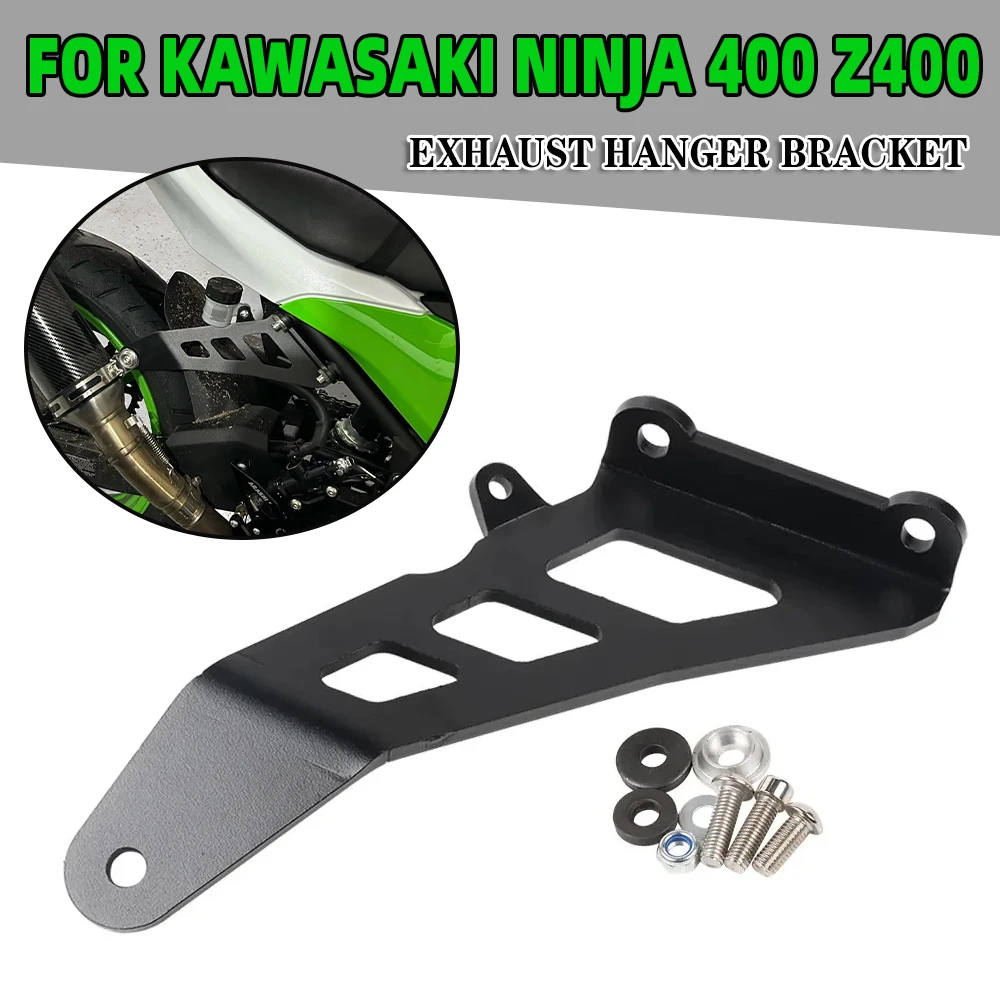 

For NINJA 400 Exhaust Hanger Motorcycle Accessories Exhaust Bracket For KAWASAKI Ninja400 2019 2020 2021 2022 2023 Spare Parts