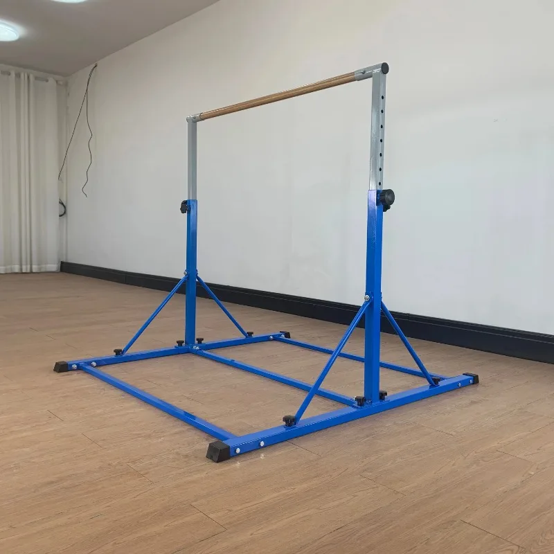 

Adjustable Height Gymnastics Horizontal Bar for Training Children in Pull-Up Exercises for Indoor and Outdoor