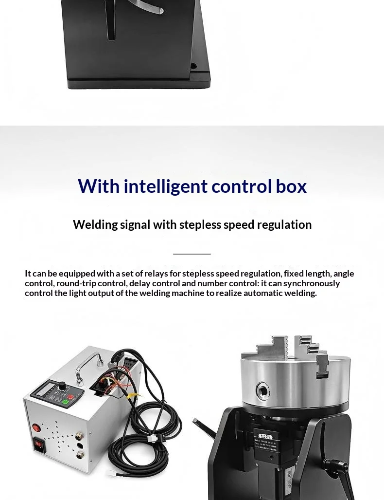 Cyclmotion Laser welding hollow rotary positioner argon arc welding cold welding marking tooling through hole rotating shaft