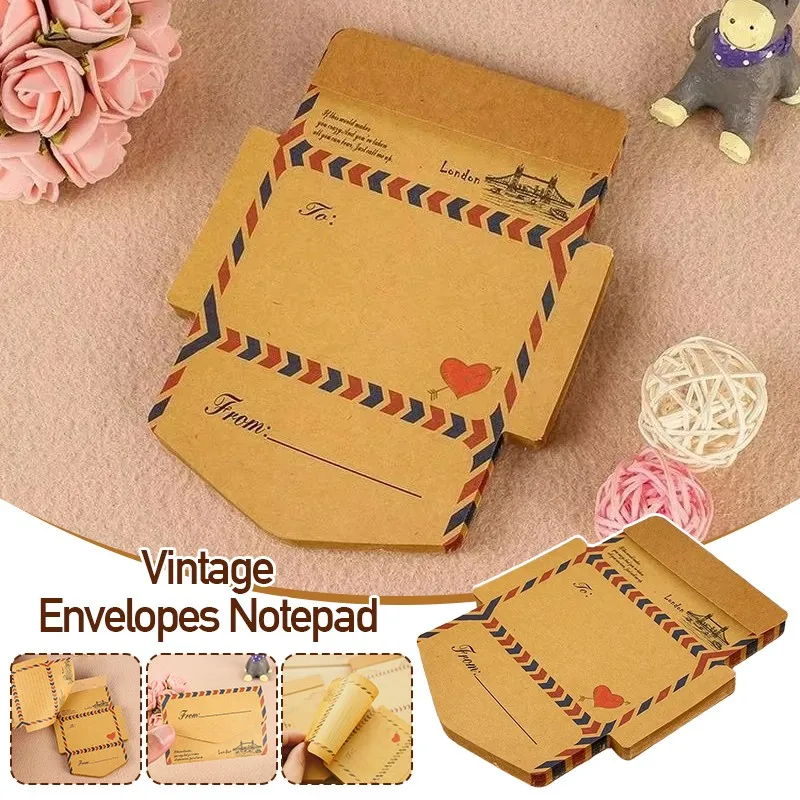 

45 Sheets/Set Kraft Paper Envelopes Invitation Greeting Card Stickers Mini Kawaii Stationery Post Letter Notepad Paper Envelopes