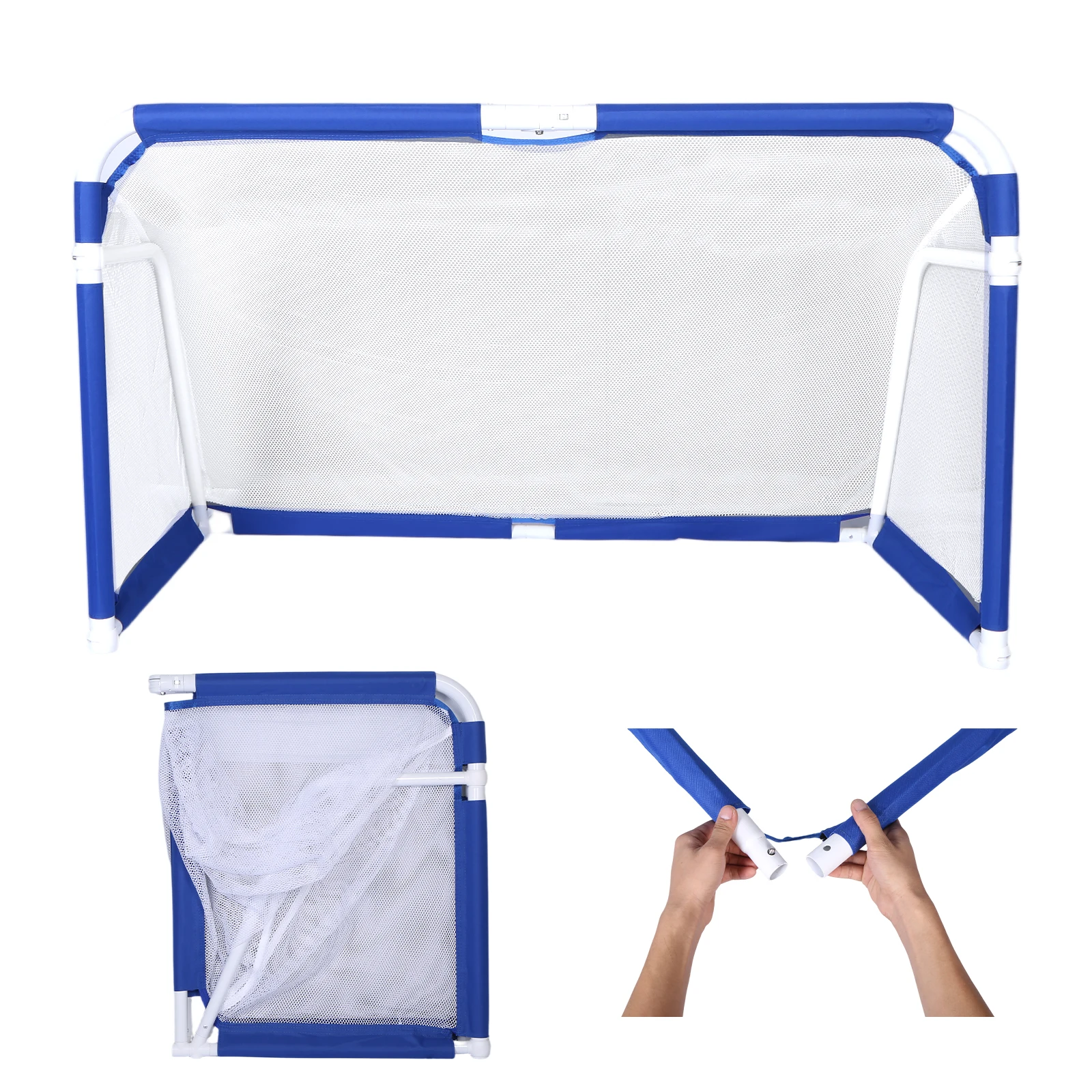 

Portable Foldable Soccer Goal Aluminum Frame Quick Assembly Football Net for Kids Adults Backyard Training Indoor Outdoor Games
