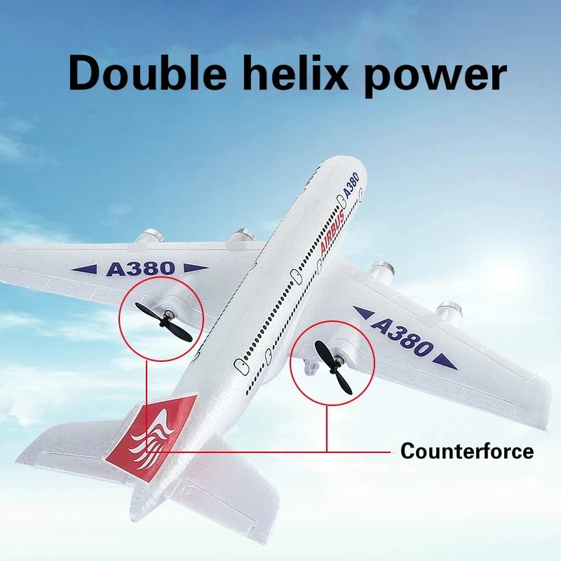 Boeing 747 Airbus A380 RC Plane 2.4G 2CH Remote Control Airplane Fixed Wing Aircraft RC Toys Gift for Children