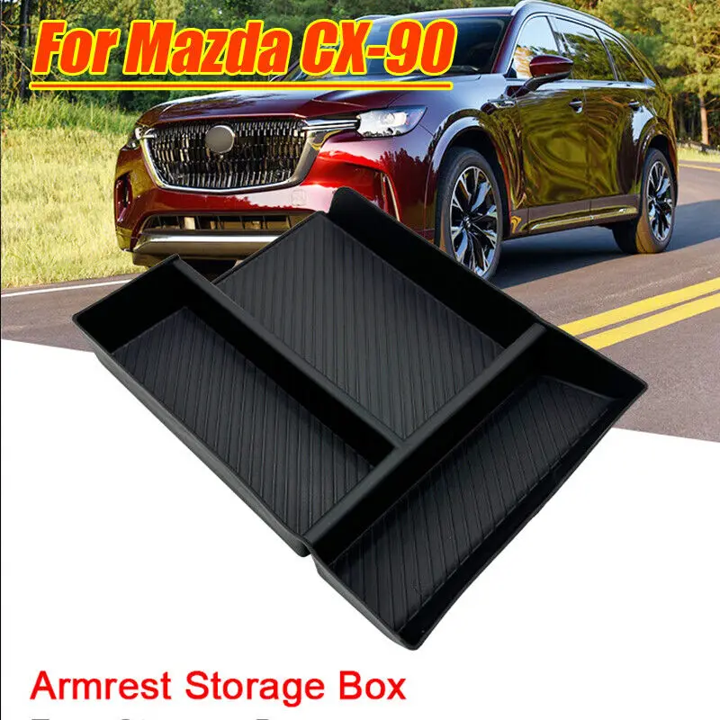 

ABS Armrest Console Central Slot Storage Box Accessories For Mazda CX-90 2024