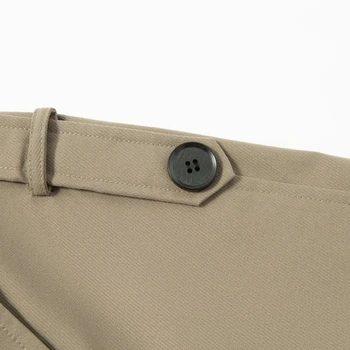 High-quality Men's Business Casual Windbreaker, Solid Color Daily Windproof Long Jacket, Elegant British Style Coat. 4