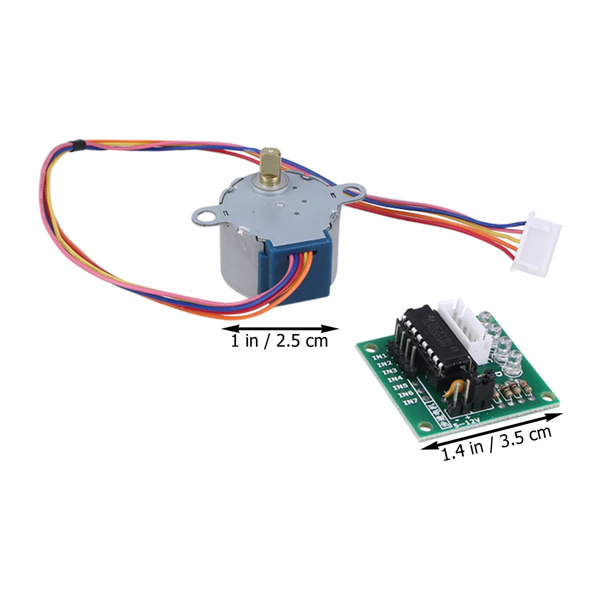 4Sets 5V Stepper Motor Kit Includes Uln2003 Driver Board for Development Board Direct Plug-in Use with Phase Status