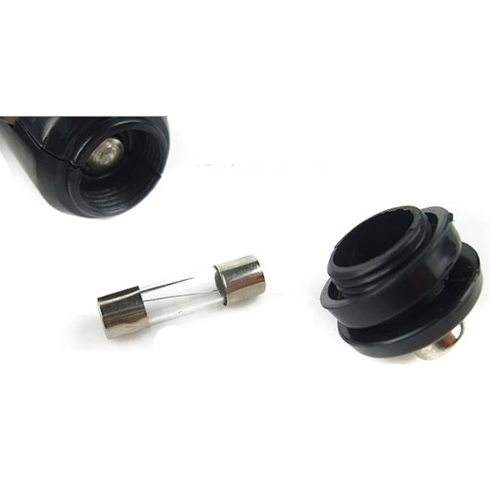 12V 60W 3-Way Car Cigarette Lighter - 5V USB Splitter 50cm Cable LED Control ABS Fuse Black