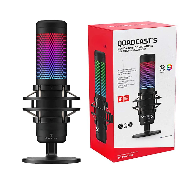 New Original X Quadcast s RGB Professional gaming microphone Hy perx Quadcast s microphone