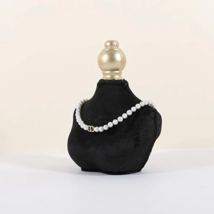 

Бархатный держатель для ожерелья, подставка для черного ювелирного ожерелья, дисплей для продажи, ожерелье-манекен для ювелирных изделий, ожерелье, бюст, je