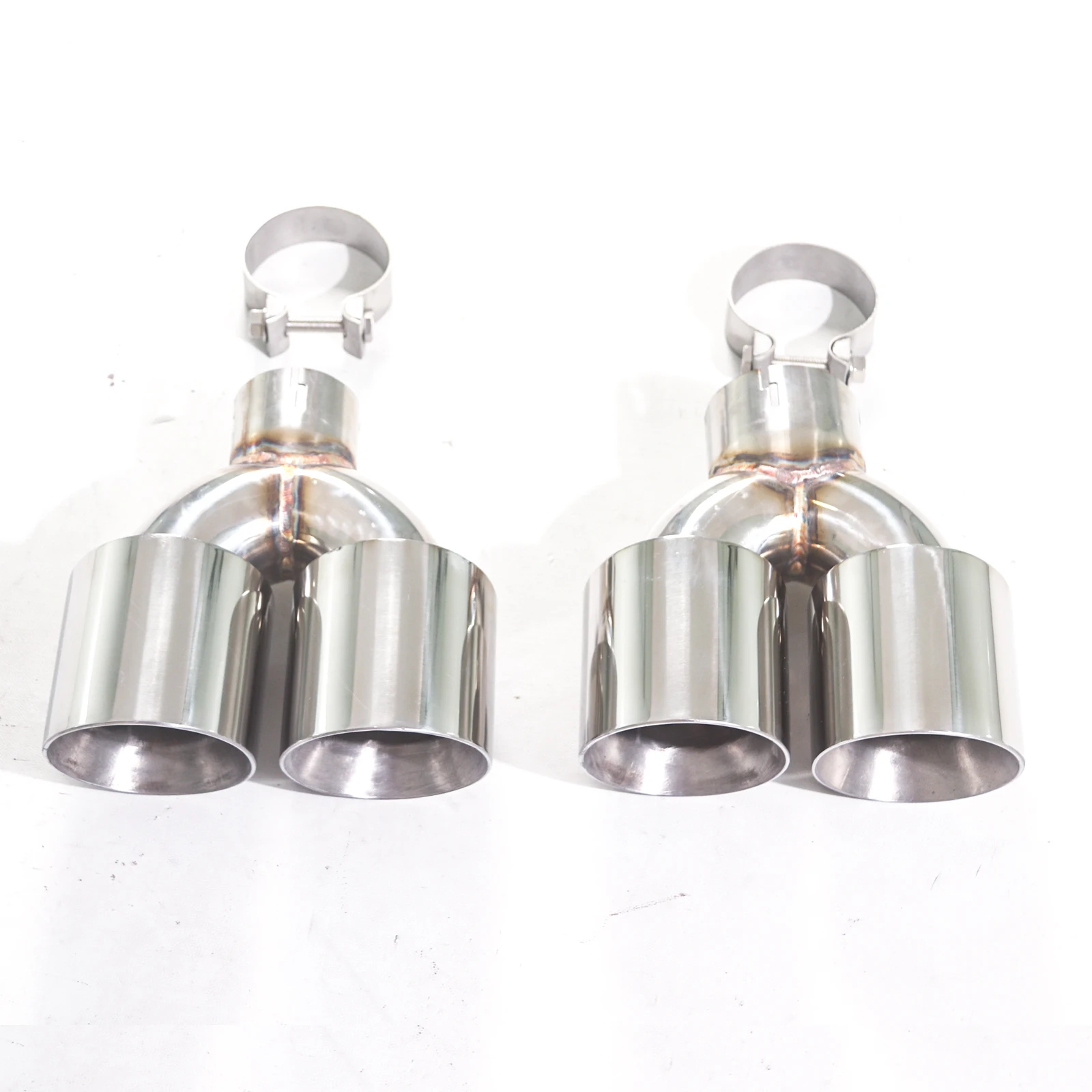 For OEM Universal Plated Luo Tip  Muffler Tail Decoration with a Diameter of 3 Inches, 3.5 Inches, and 4 Inches Y-shaped