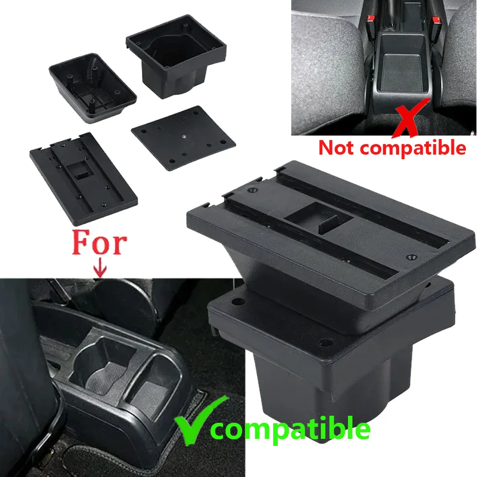 For Skoda Octavia Armrest box For Skoda Yeti Mk2 2005-2012 Car Armrest Storage box Car Accessories Retrofit Interior Parts USB