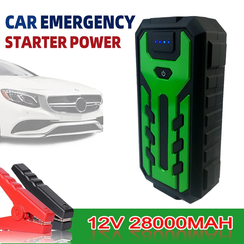 

28000mAh Emergency Power Supply Charging Bank,for Car Starter Portable Car Emergency 12V Battery Starter Boost Starting Device