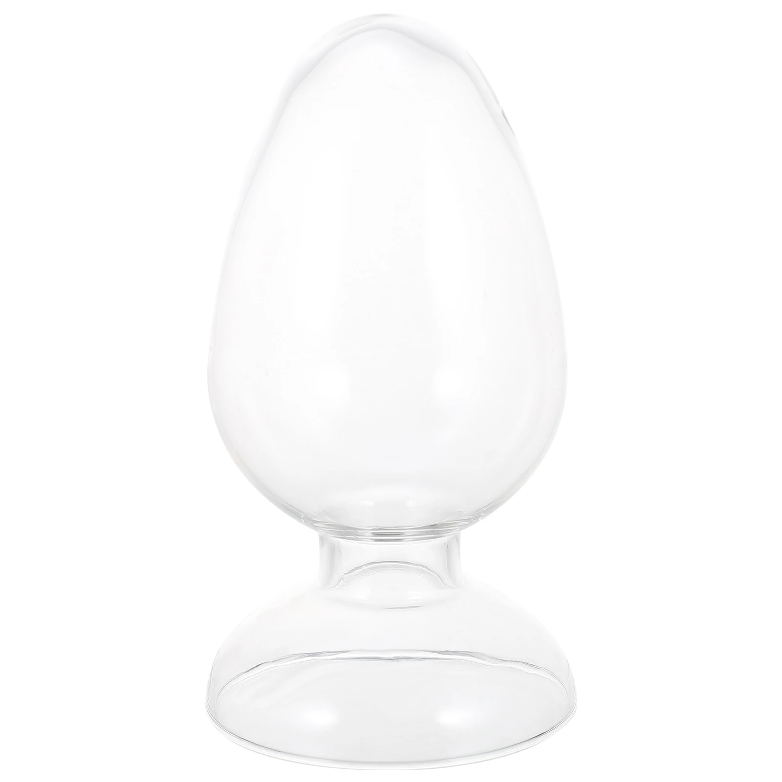 1Pcs Transparent Glass Laboratory Bottle Conical Sample Bottle Smooth Polished Reusable for Experiment Display Storage