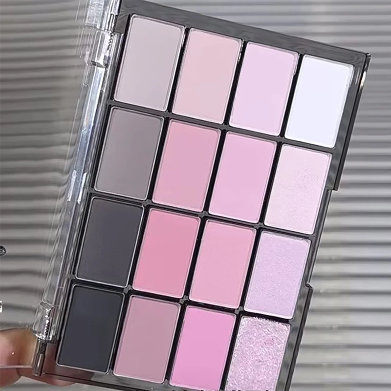 Trucco coreano da 16 colori per le donne Cosmetici Palette di ombretti glitterati Bellezza degli occhi all'ingrosso a buon mercato per piccole donne