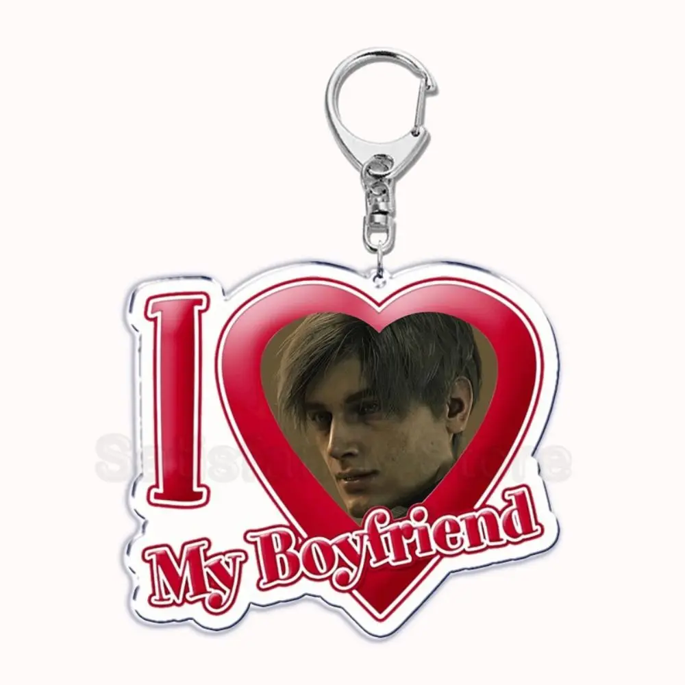 القلب الأحمر أنا أحب صديقي كيرينغ Oppenheimer صديقة القلب سلسلة مفاتيح أكريليك الإبداعية الاكريليك الأحمر القلب حلقة رئيسية