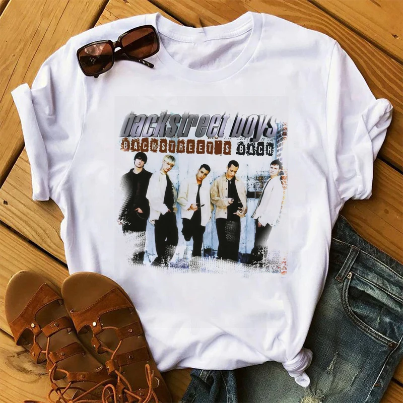 Summer Fashion Backstreet Boys World magliette donna magliette Unisex Harajuku camicie a maniche corte Streetwear magliette top