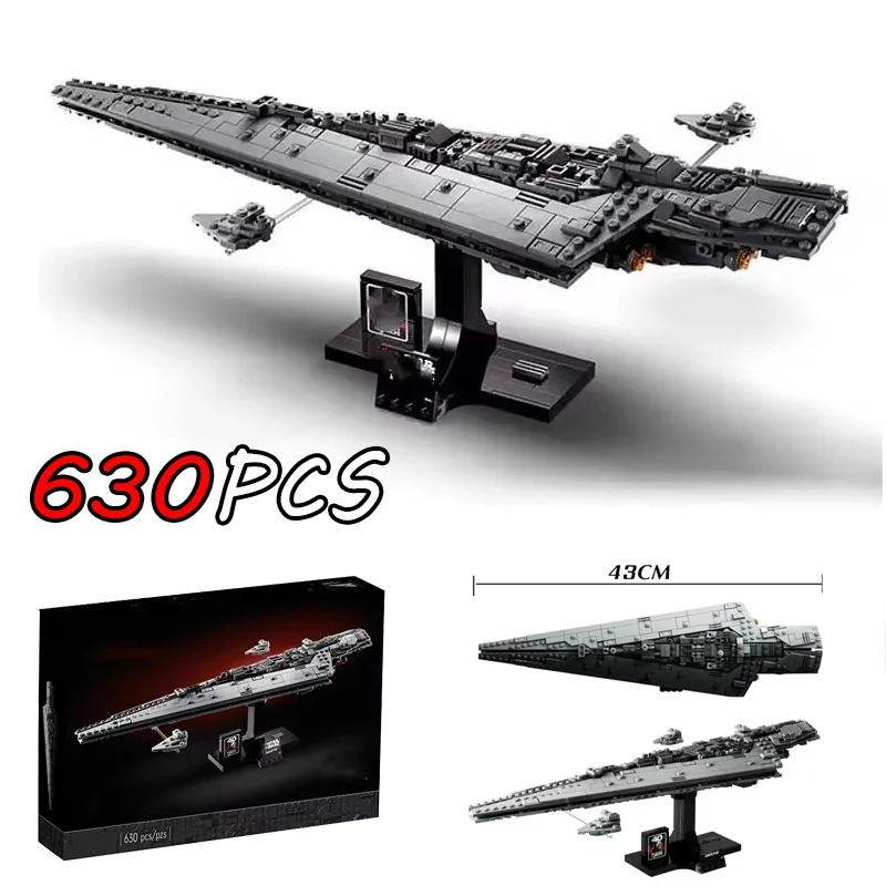 Miniso Star Executor Super Raumschiff Modell passen 630 stücke Montage DIY Spielzeug für Kinder