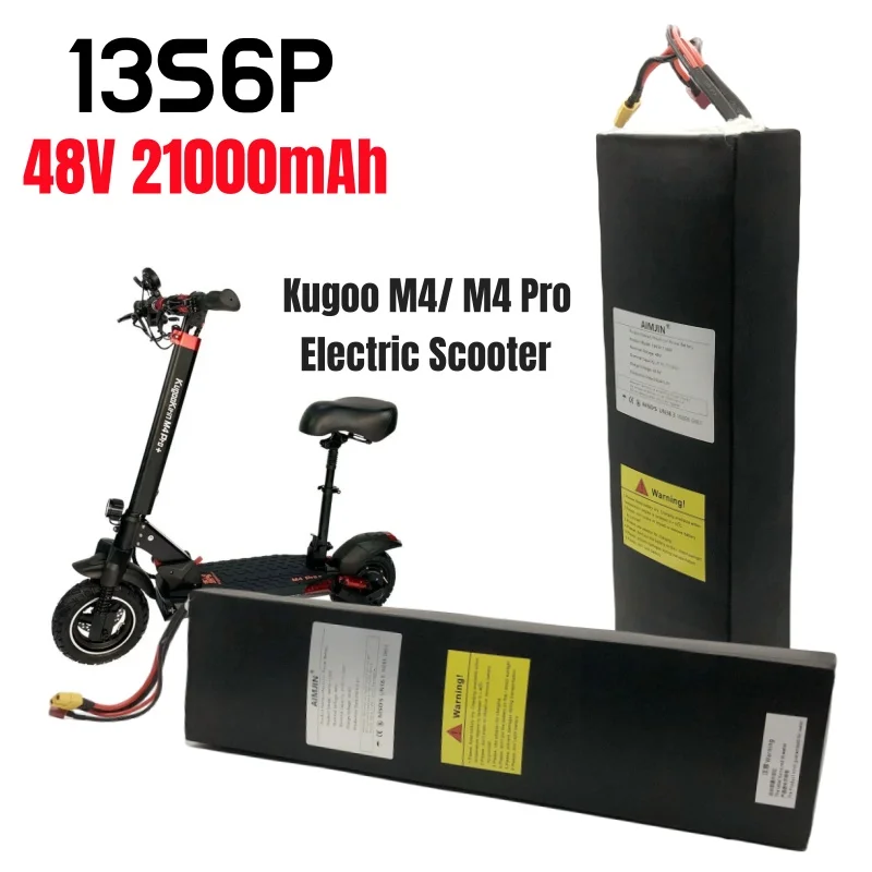 Kugoo 스쿠터 배터리 팩, BMS 포함, M4, M4Pro, 48V, 21Ah, 18650, 13S6P