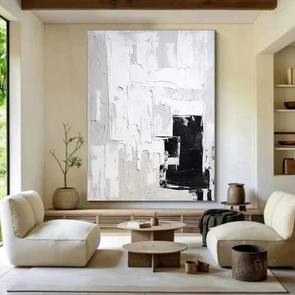 

Hot Sell 100% Handmade Abstract Oil Painting On Canvas Classic Blue And Gold Texture Wall Art For Living Room Home Decor Mural