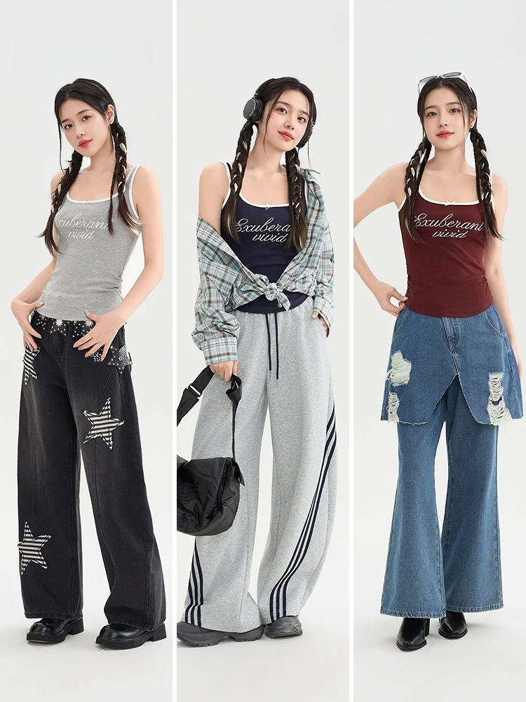 Tee Happin Strap Vest Donna Primavera New Sle Slim Fit ort Abbigliamento interno Capispalla Miscela di cotone Stretch Casual Top